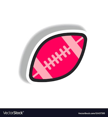 Stylish icon in paper sticker style rugby ball vector image