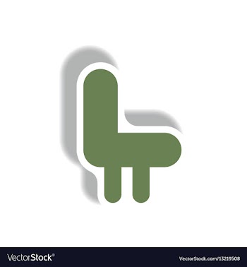 Stylish icon in paper sticker style seat transport vector image