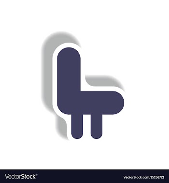 Stylish icon in paper sticker style seat transport vector image