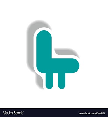Stylish icon in paper sticker style seat transport vector image