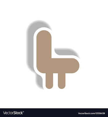Stylish icon in paper sticker style seat transport vector image