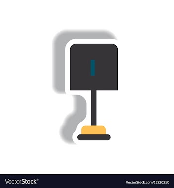 Stylish icon in paper sticker style small shovel vector image