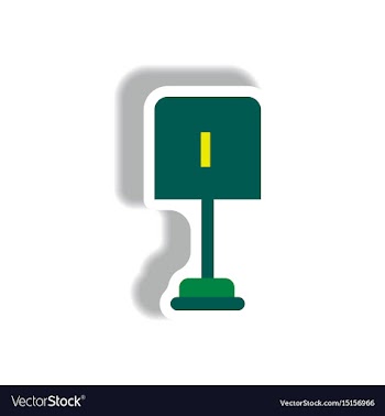 Stylish icon in paper sticker style small shovel vector image