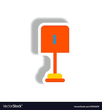 Stylish icon in paper sticker style small shovel vector image