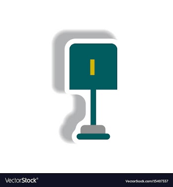 Stylish icon in paper sticker style small shovel vector image
