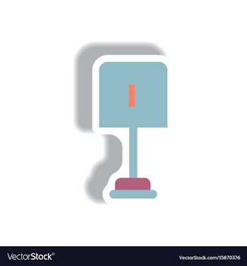 Stylish icon in paper sticker style small shovel vector image