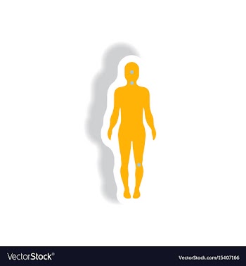Stylish icon in paper sticker style symptoms of vector image