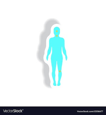 Stylish icon in paper sticker style symptoms of vector image