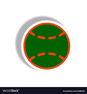 Stylish icon in paper sticker style tennis ball vector image