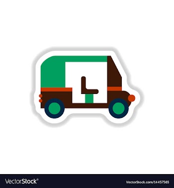 Stylish icon in paper sticker style trailer car vector image