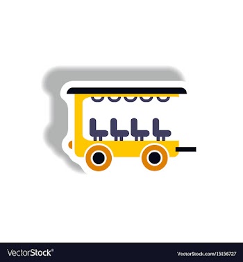Stylish icon in paper sticker style trailer car vector image