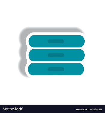 Stylish icon in paper sticker style travel baggage vector image