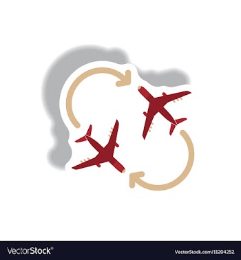 Stylish icon in paper sticker style travel vector image