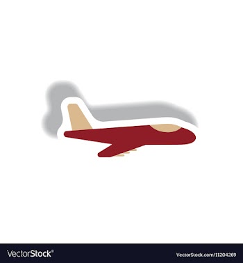 Stylish icon in paper sticker style travel vector image