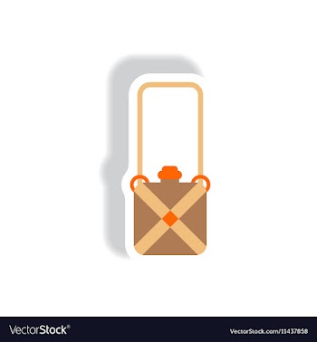 Stylish icon in paper sticker style travel vector image