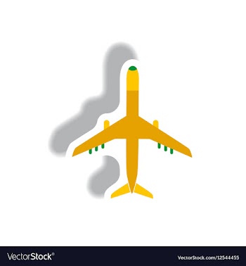 Stylish icon in paper sticker style travel vector image
