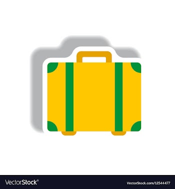 Stylish icon in paper sticker style travel vector image