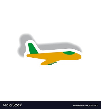 Stylish icon in paper sticker style travel vector image