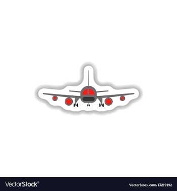 Stylish icon in paper sticker style travel vector image