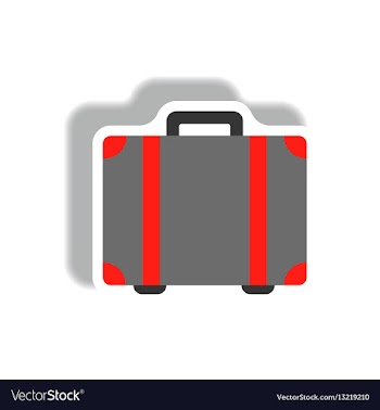 Stylish icon in paper sticker style travel vector image