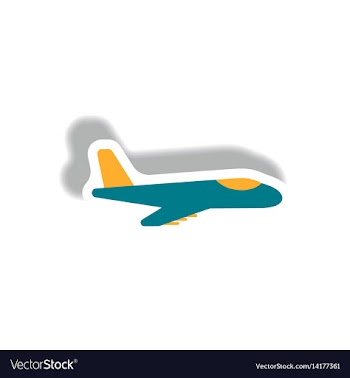 Stylish icon in paper sticker style travel vector image