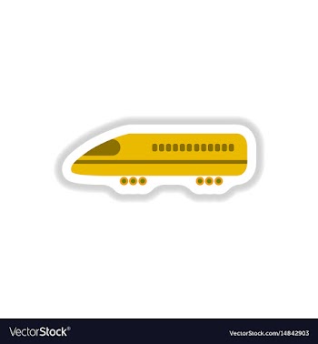 Stylish icon in paper sticker style travel vector image