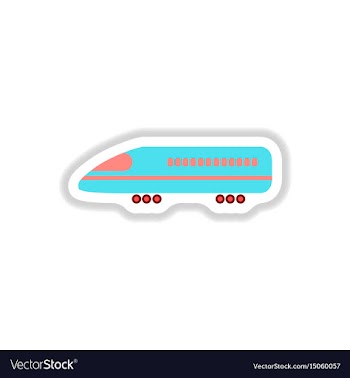 Stylish icon in paper sticker style travel vector image