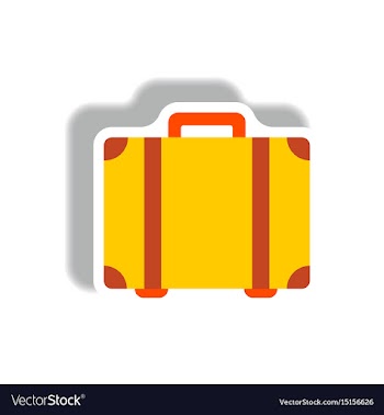 Stylish icon in paper sticker style travel vector image