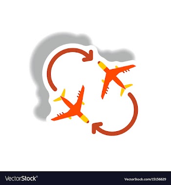 Stylish icon in paper sticker style travel vector image