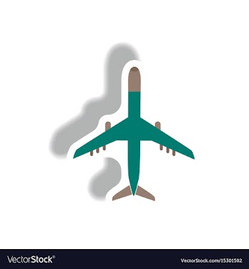 Stylish icon in paper sticker style travel vector image
