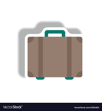 Stylish icon in paper sticker style travel vector image