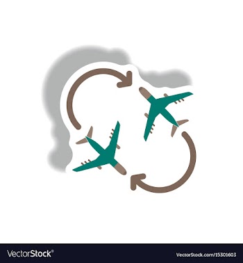 Stylish icon in paper sticker style travel vector image