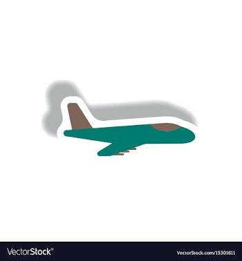 Stylish icon in paper sticker style travel vector image