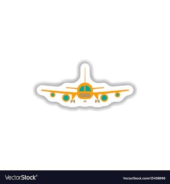 Stylish icon in paper sticker style travel vector image