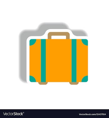 Stylish icon in paper sticker style travel vector image