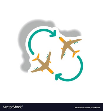 Stylish icon in paper sticker style travel vector image