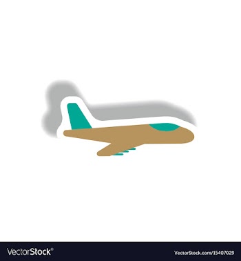 Stylish icon in paper sticker style travel vector image