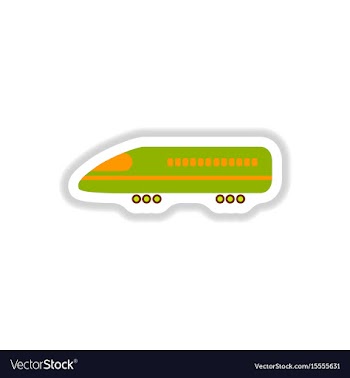 Stylish icon in paper sticker style travel vector image