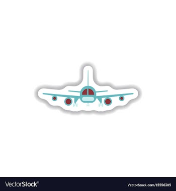 Stylish icon in paper sticker style travel vector image