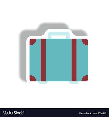 Stylish icon in paper sticker style travel vector image