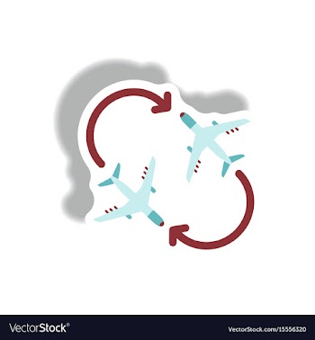Stylish icon in paper sticker style travel vector image