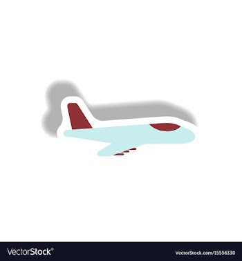 Stylish icon in paper sticker style travel vector image