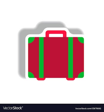 Stylish icon in paper sticker style travel vector image