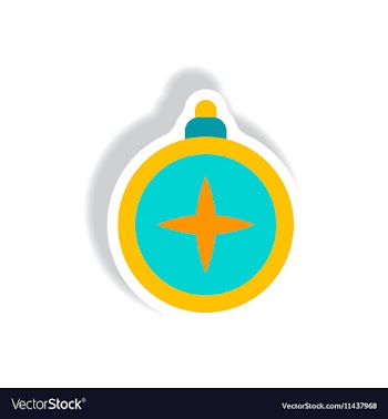Stylish icon in paper sticker style vintage vector image