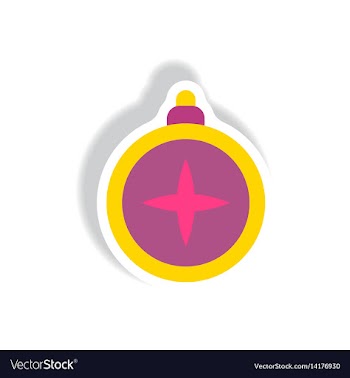 Stylish icon in paper sticker style vintage vector image