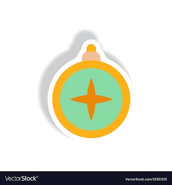 Stylish icon in paper sticker style vintage vector image
