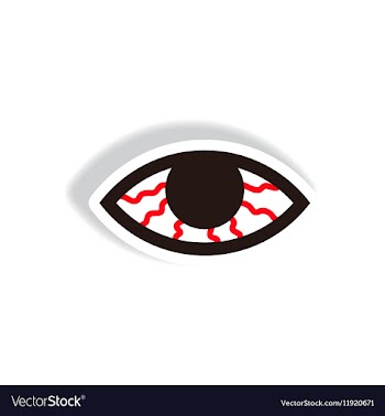 Stylish icon in paper sticker style vision vector image