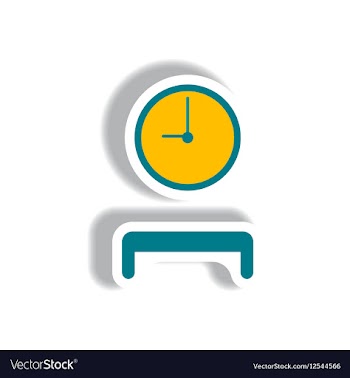 Stylish icon in paper sticker style waiting hall vector image