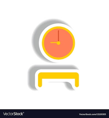 Stylish icon in paper sticker style waiting hall vector image