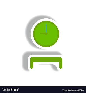 Stylish icon in paper sticker style waiting hall vector image